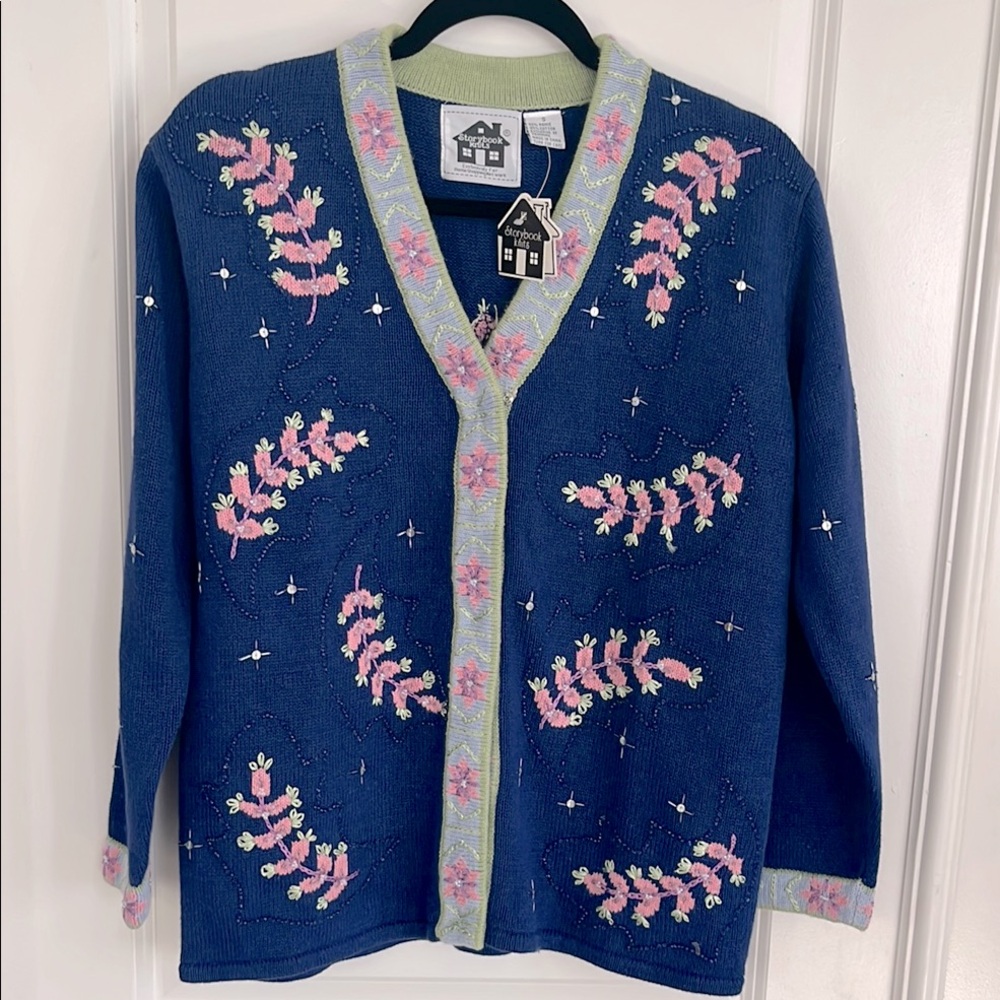 NWT Storybook Knits Cardigan Size Small Grandmacore/Cottagecore